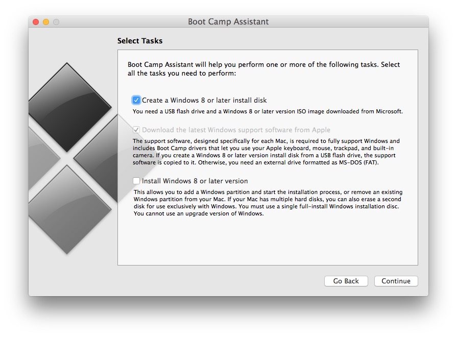 prepare a flashdrive in mac for windows boot